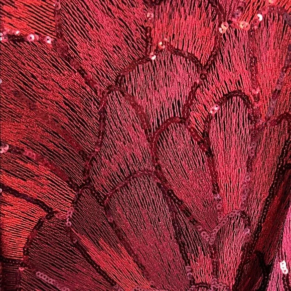 White House Black Market Red Sequin Camisole - Picture 5 of 7